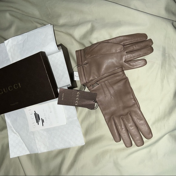 GUCCI ICON HORSEBIT LEATHER GLOVES - Picture 6 of 14